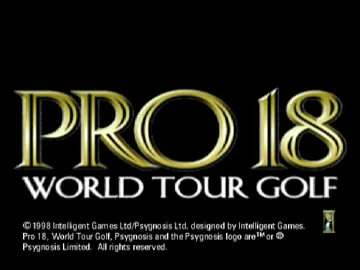 Pro 18 - World Tour Golf (US) screen shot title